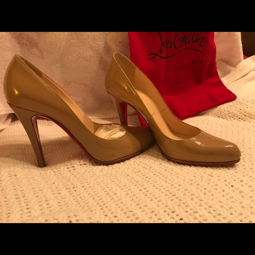 Christian Louboutin camel patent heals